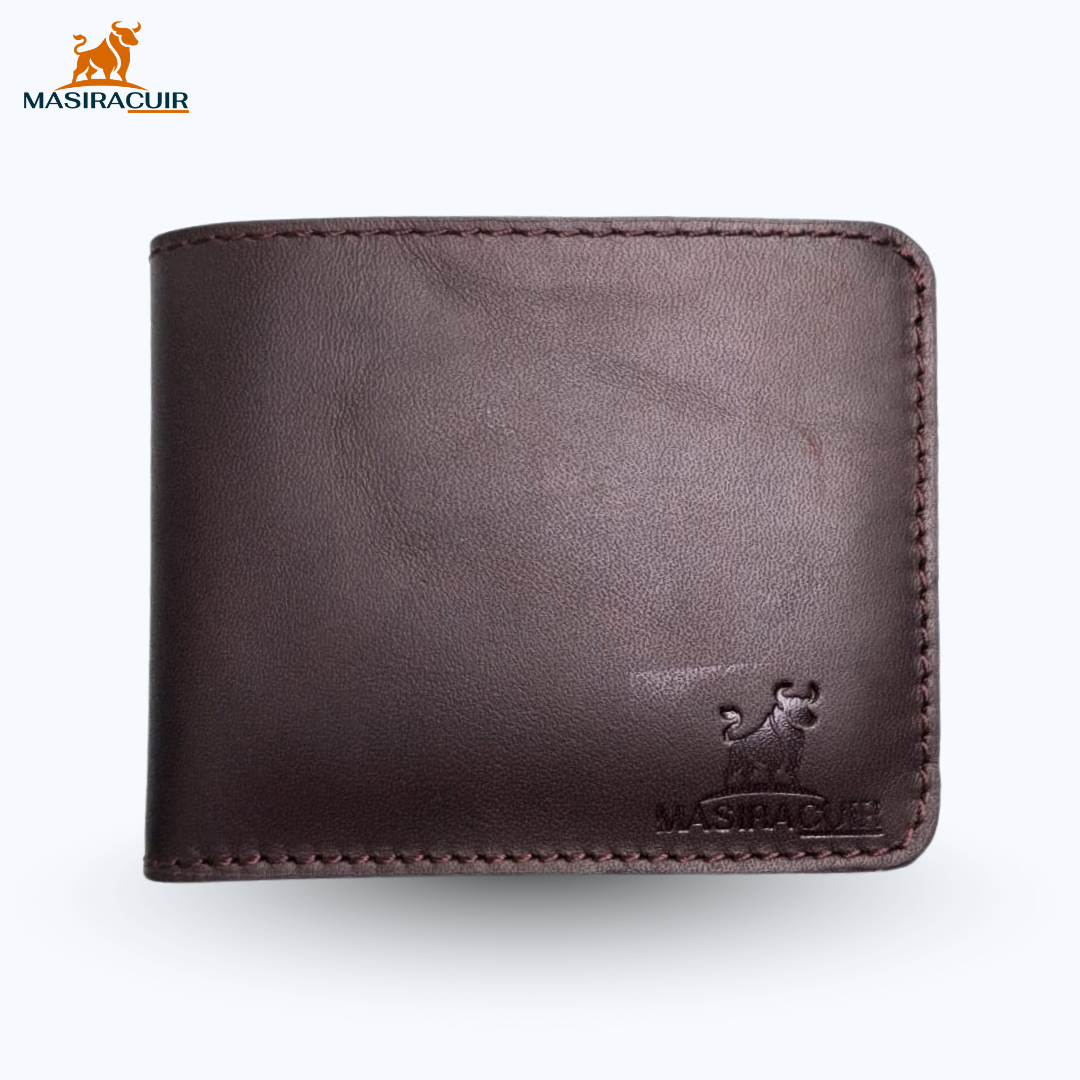 porte-carte en cuir véritable