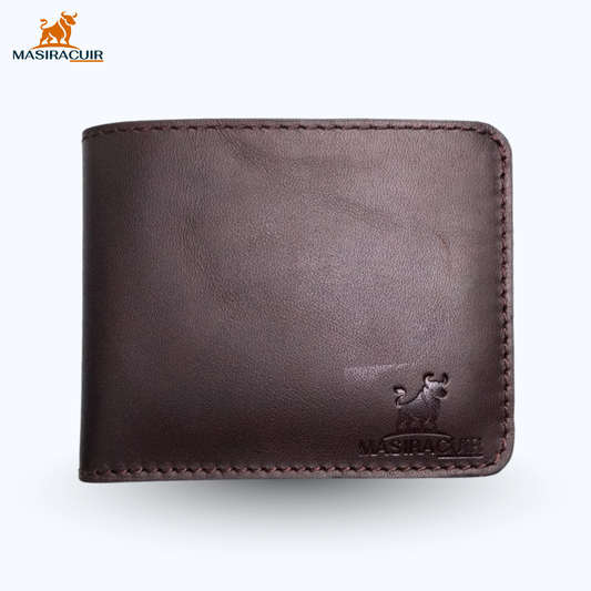 porte-carte en cuir véritable