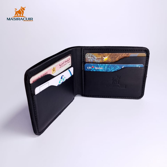 Portefeuille en cuir véritable