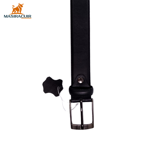 Ceinture en cuir noir