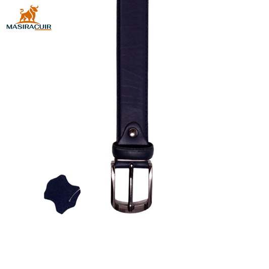 Ceinture en cuir, Bleu